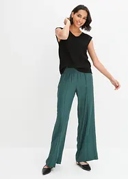 Pantaloni con elastico in vita in viscosa crêpe fluente, bonprix