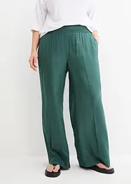 Pantaloni con elastico in vita in viscosa crêpe fluente, bonprix