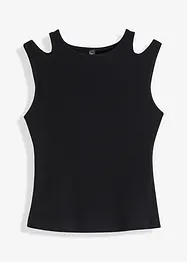 Top a costine con cut-out, bonprix