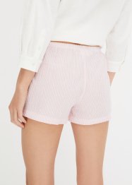 Pantaloni pigiama corti leggeri in seersucker, bpc bonprix collection