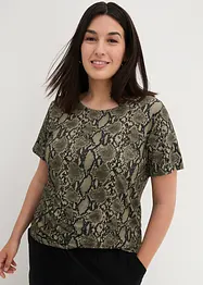 Maglia lunga in fantasia animalier, bonprix