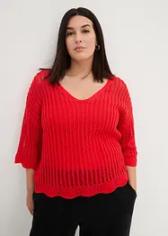 Maglione traforato, bonprix