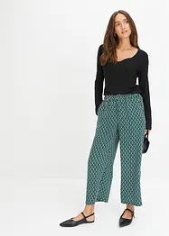 Pantaloni culotte fantasia, bonprix