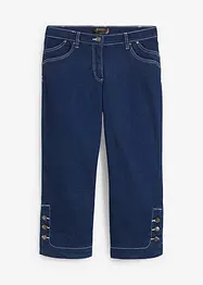 Jeans capri, a vita media, bonprix