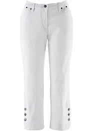 Jeans capri, a vita media, bonprix