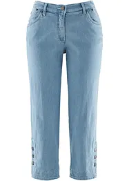 Jeans capri, a vita media, bonprix