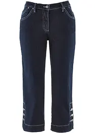 Jeans capri, a vita media, bonprix