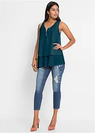 Top in viscosa con cerniera, bonprix