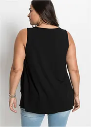 Top in viscosa con cerniera, bonprix