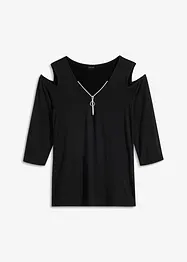 Maglia con cut-out in viscosa, bonprix