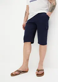 Bermuda lunghi cargo in felpa di puro cotone, regular fit, bonprix