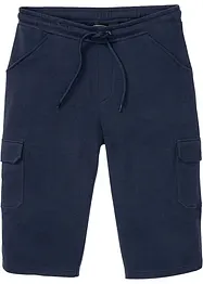 Bermuda lunghi cargo in felpa di puro cotone, regular fit, bonprix