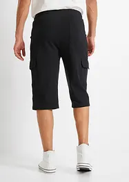 Bermuda lunghi cargo in felpa di puro cotone, regular fit, bonprix
