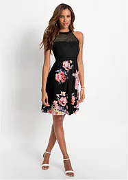 Abito di jersey con pizzo, bonprix