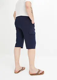 Bermuda lunghi cargo in felpa di puro cotone, regular fit, bonprix