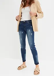 Jeans skinny cropped, vita bassa, bonprix