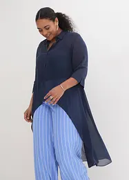 Blusa di chiffon con volant, bonprix