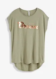 Maglia lunga in misto viscosa, bonprix