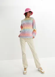 Maglione traforato con effetto sfumato, bonprix