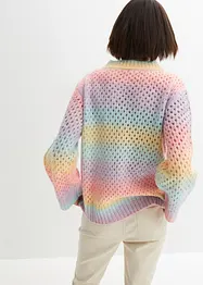 Maglione traforato con effetto sfumato, bonprix