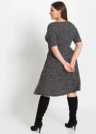 Abito in morbido jersey misto viscosa con drappeggio, bonprix