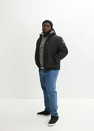 Giacca trapuntata invernale stile bomber con cappuccio, bonprix