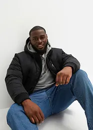 Giacca trapuntata invernale stile bomber con cappuccio, bonprix