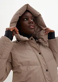 Piumino lungo con fodera in fantasia idrorepellente, bonprix