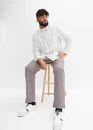 Pantaloni regular fit in twill di puro cotone, straight, bonprix