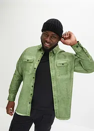 Camicia a maniche lunghe in puro cotone effetto lavato, bonprix