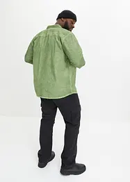Camicia a maniche lunghe in puro cotone effetto lavato, bonprix