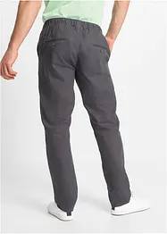 Pantaloni in misto lino con elastico in vita regular fit, straight, bonprix