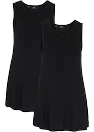 Top lungo in morbida viscosa (pacco da 2), bonprix