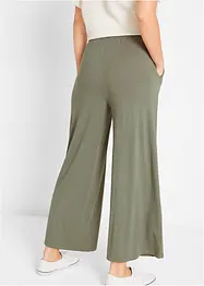 Pantaloni cropped in jersey di viscosa, bonprix