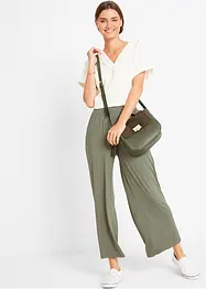 Pantaloni cropped in jersey di viscosa, bonprix