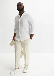 Completo in misto lino (2 pezzi) giacca e pantaloni, regular fit, bonprix