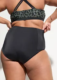 Slip per bikini a vita alta con sgambatura normale, bonprix