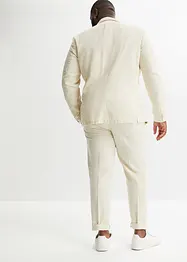 Completo in misto lino (2 pezzi) giacca e pantaloni, regular fit, bonprix