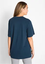 Maglia lunga e larga con scollo a V e maniche corte (pacco da 5), bonprix