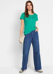 Maglia con scollo rotondo e maniche corte (pacco da 5), bonprix