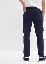 Pantaloni con elastico in vita in puro cotone regular fit, straight, bonprix