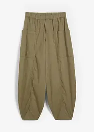 Pantaloni in twill di misto cotone elasticizzato, bonprix