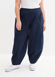 Pantaloni in twill di misto cotone elasticizzato, bonprix