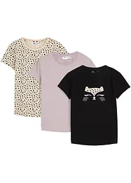 T-shirt in puro cotone biologico (pacco da 3), bonprix