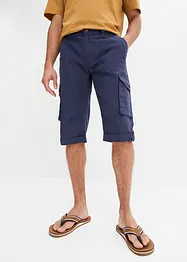 Bermuda cargo lunghi in misto lino, regular fit, bonprix