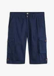 Bermuda cargo lunghi in misto lino, regular fit, bonprix