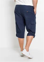 Bermuda cargo lunghi in fresco misto lino, regular fit, bonprix