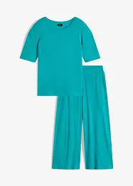 Tuta da casa a coste con pantaloni culotte, bonprix
