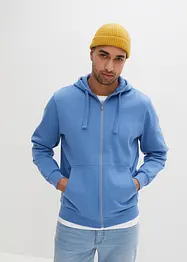Felpa con zip e cappuccio, bonprix