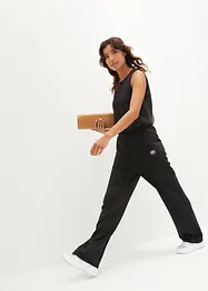 Tuta elegante morbidissima effetto neoprene a palazzo, ad asciugatura rapida, bonprix